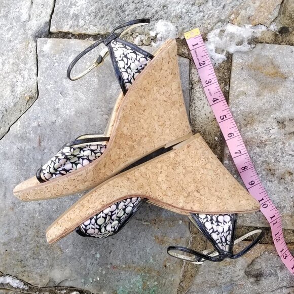 Steve Madden Lynbrook Cork Platform Wedge Sandals - Picture 5 of 12